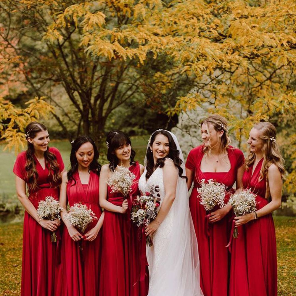 50 Red Wedding Theme Ideas Bold Bridesmaid Dresses, Decor & More — free download
